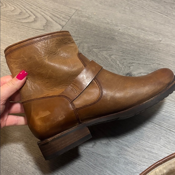 Frye Veronica Shearling & Leather Booties - Picture 6 of 9